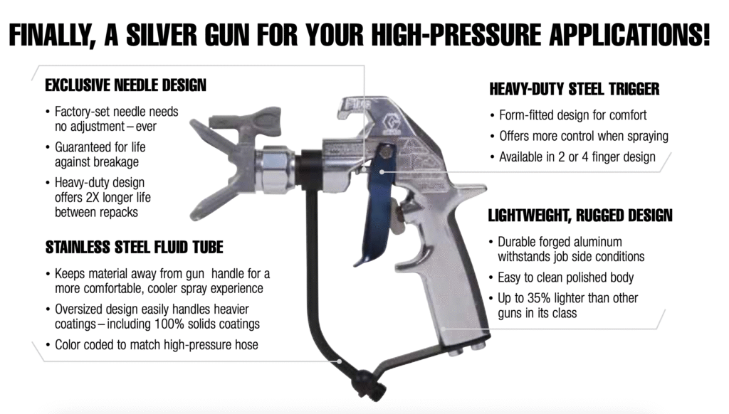 273334 Silver Plus HP Airless Spray Gun