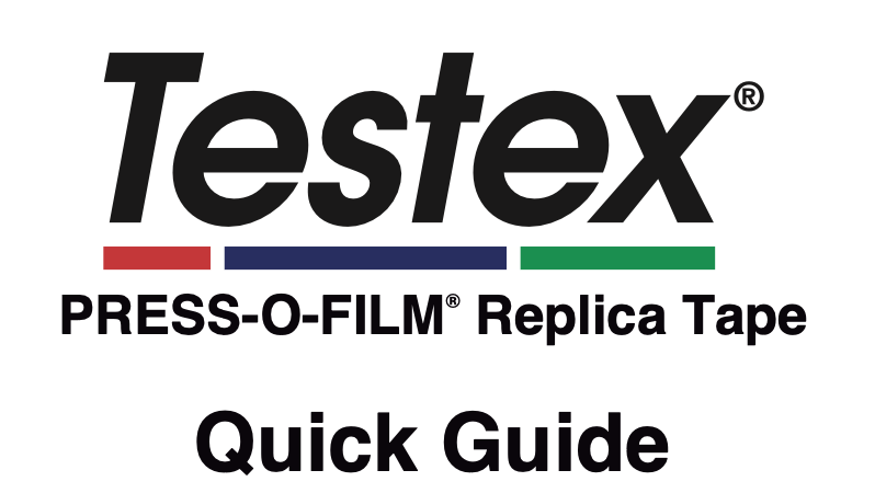 testex press o film tapeวัดค่าความหยาบ profile