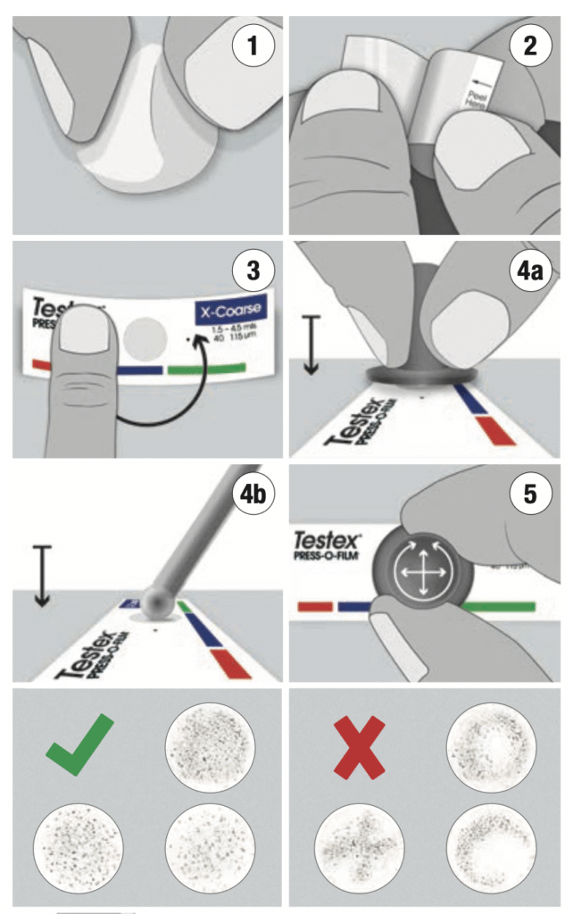 testex press o film tapeวัดค่าความหยาบ profile