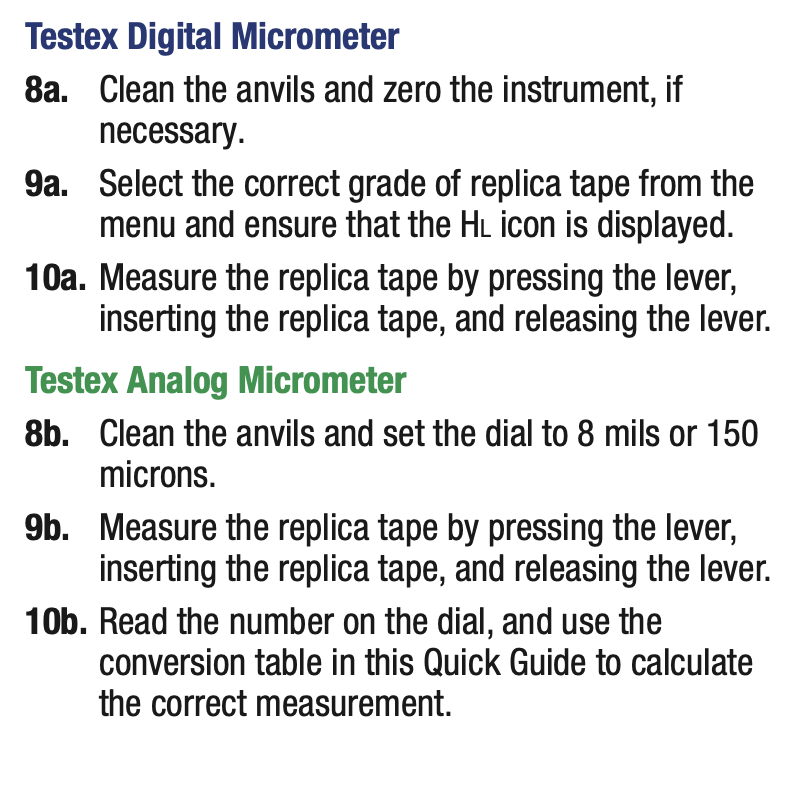 testex press o film tapeวัดค่าความหยาบ profile